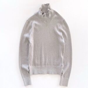 J. Crew Metallic Merino Wool Ruffleneck Sweater Size Medium